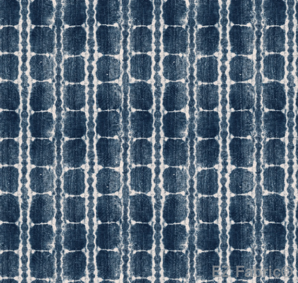 Nala Royal Mudcloth Print on Minky Fabric by EZ Fabric