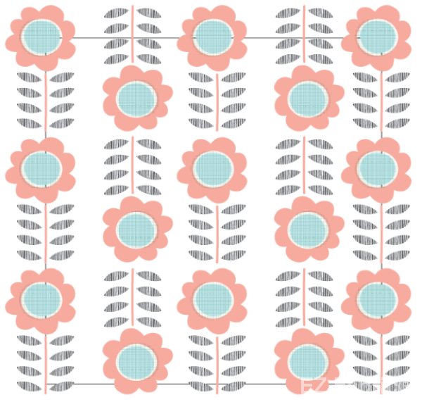 Peach Nations Print Minky By EZ Fabric 