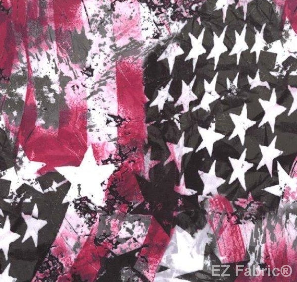 Star Gazer Pink on Minky Fabric by EZ Fabric 