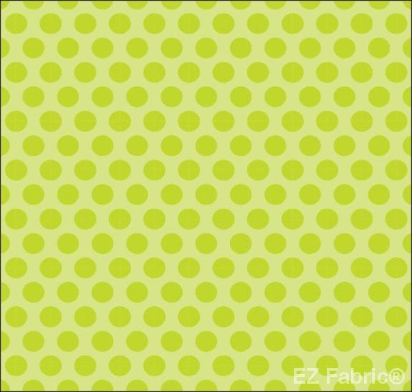 Two Tone Dot Green Print Minky By EZ Fabric 